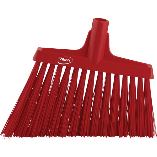 T&ecirc;te de balai oblique, Crins Extra-ferme, 12", Polyester, Rouge Oxymax Inc