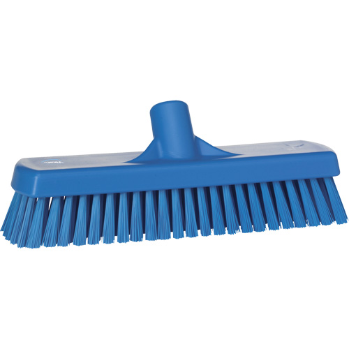 Brosse &agrave; r&eacute;curer pour planchers et murs, Crins Ferme, 12", Polyester, Bleu Oxymax Inc