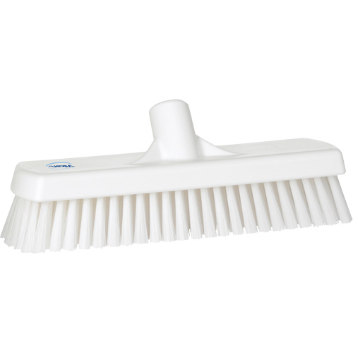 Brosse &agrave; r&eacute;curer pour planchers et murs, Crins Ferme, 12", Polyester, Blanc Oxymax Inc