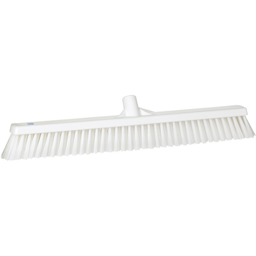Balai-brosse &agrave; soies combin&eacute;es, Crins Cors&eacute;/Fin, 24", Polyester, Blanc Oxymax Inc