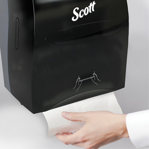 Scott&reg; Essential Hand Towel Roll Dispenser, Manual/No-Touch, 12.63" W x 10.2" D x 16.13" H Oxymax Inc