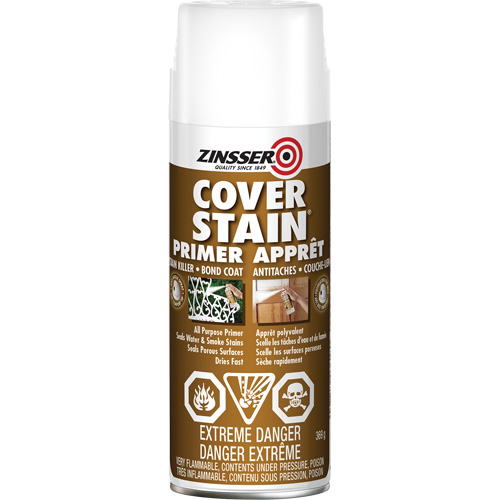 Cover Stain&reg; Oil-Base Primer Sealer, Aerosol Can, White Oxymax Inc