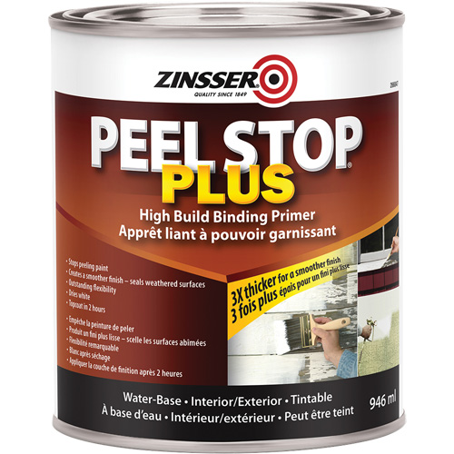 Peel Stop&reg; Plus High Build Binding Primer, 946 ml, Can, White Oxymax Inc