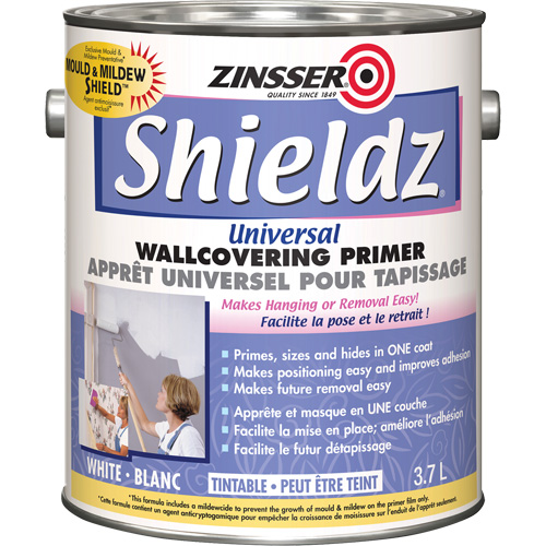 Couche primaire universelle pour murs Shieldz, 3,7 L, Gallon, Blanc teintable Oxymax Inc