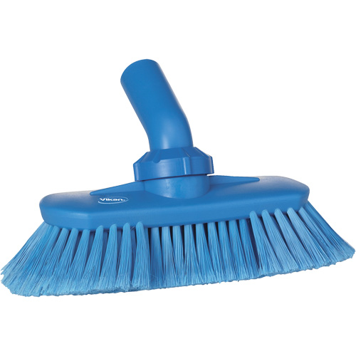 Brosse de lavage aliment&eacute;e en eau et &agrave; angle r&eacute;glable, Soies Doux, Longueur de 9-1/4", Bleu Oxymax Inc