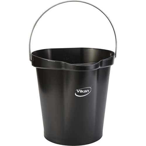 Seau pour l'hygi&egrave;ne des aliments, Noir, 3 gal. US Oxymax Inc