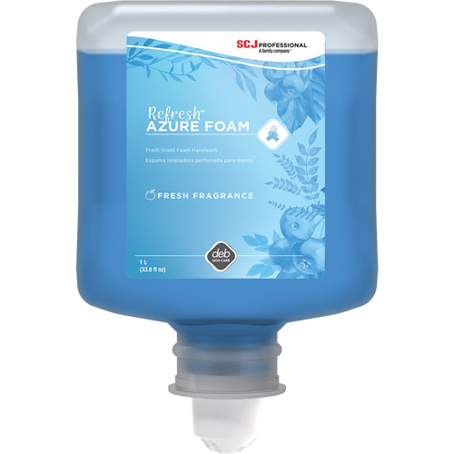 Refresh Azure Hand Soap, Foam, 1 L, Scented Oxymax Inc