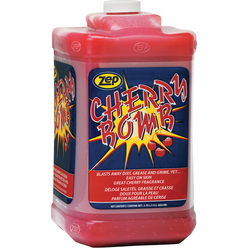 Nettoyant surpuissant pour les mains Cherry Bomb, Pierre ponce, 3,78 L, Bouteille, Cerise Oxymax Inc