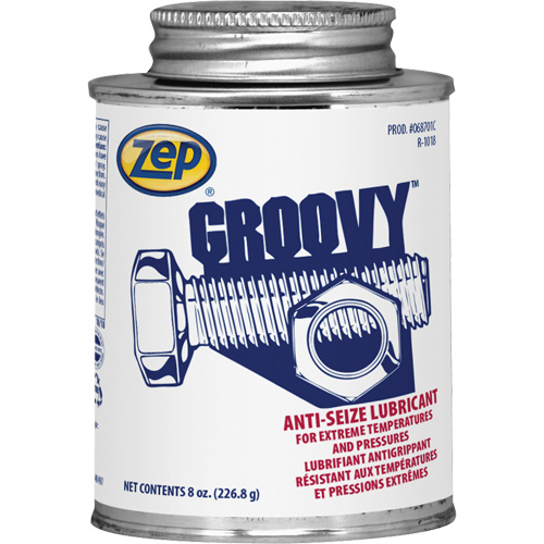 Groovy Lubricant & Anti-Seize, 8 oz., Brush Top Can, 2100°F (1100°C) Max. Temp Oxymax Inc
