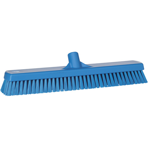 Brosse &agrave; r&eacute;curer pour planchers et murs, Crins Ferme, 19", Polyester, Bleu Oxymax Inc