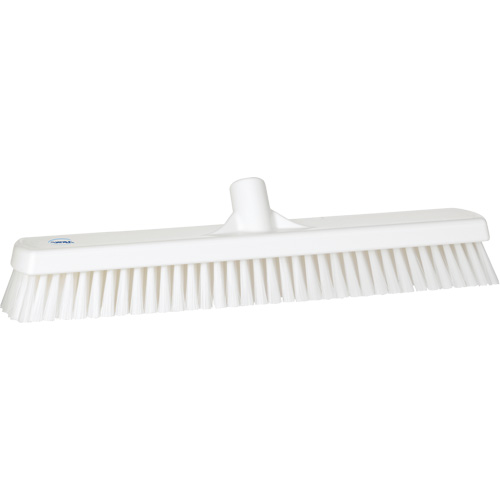 Brosse &agrave; r&eacute;curer pour planchers et murs, Crins Ferme, 19", Polyester, Blanc Oxymax Inc