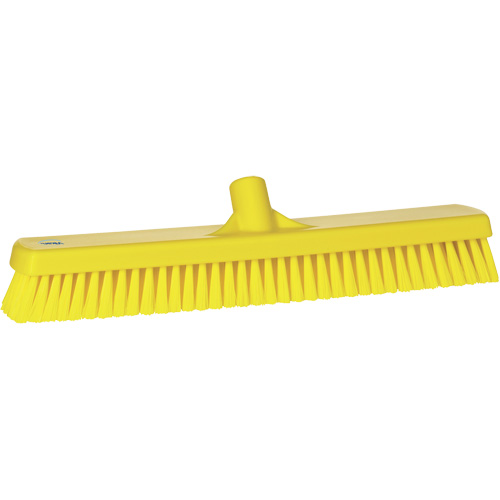 Deck & Wall Scrub Brush, Stiff Bristles, 19", Polyester, Yellow Oxymax Inc