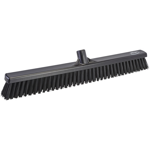 T&ecirc;te de balai-brosse &agrave; soies combin&eacute;es, Crins Cors&eacute;/Fin, 24", Polyester, Noir Oxymax Inc