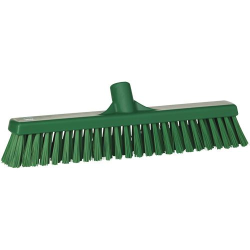 T&ecirc;te de balai-brosse &agrave; soies combin&eacute;es, Crins Cors&eacute;/Fin, 16-1/2", Polyester, Vert Oxymax Inc