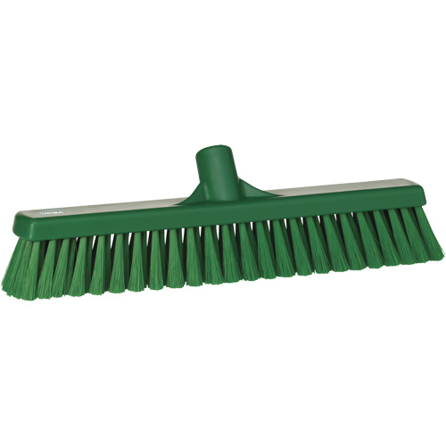 T&ecirc;te de balai-brosse pour petites particules, Crins Fin, 16-1/2", Polyester, Vert Oxymax Inc