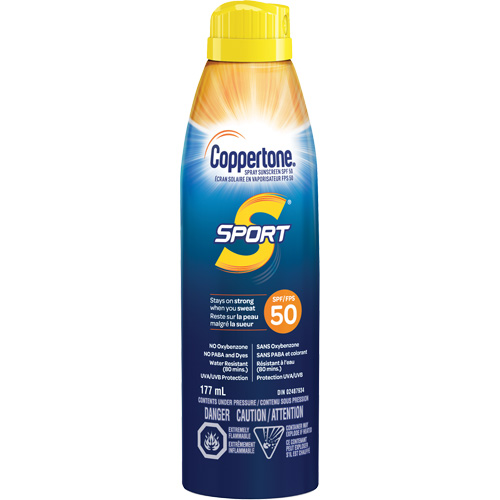 Sport&reg; Water Resistant Sunscreen, SPF 50, Aerosol Oxymax Inc