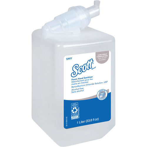 Scott&reg; Essential Alcohol Free Foam Hand Sanitizer, 1000 ml, Cartridge Refill, 0% Alcohol Oxymax Inc