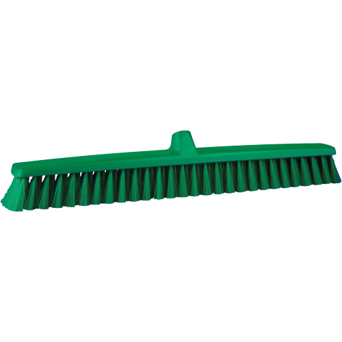 ColorCore Push Broom, Fine Bristles, 24", Polypropylene, Green Oxymax Inc