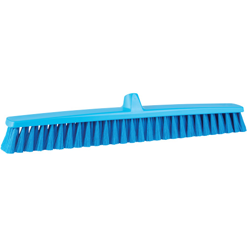 ColorCore Push Broom, Fine Bristles, 24", Polypropylene, Blue Oxymax Inc