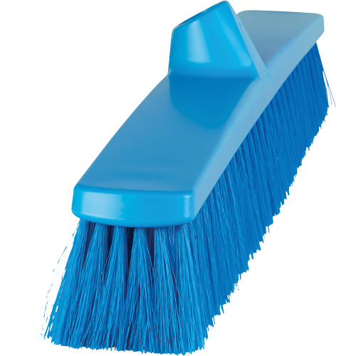 ColorCore Push Broom, Fine Bristles, 24", Polypropylene, Blue Oxymax Inc