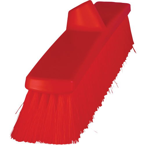 ColorCore Push Broom, Fine Bristles, 24", Polypropylene, Red Oxymax Inc