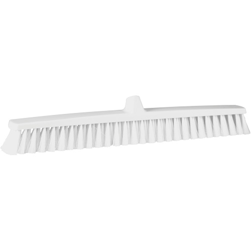 ColorCore Push Broom, Fine Bristles, 24", Polypropylene, White Oxymax Inc