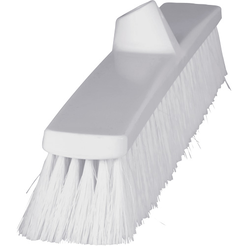 ColorCore Push Broom, Fine Bristles, 24", Polypropylene, White Oxymax Inc