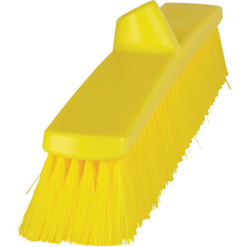 ColorCore Push Broom, Fine Bristles, 24", Polypropylene, Yellow Oxymax Inc
