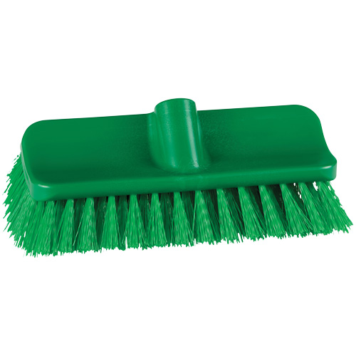 ColorCore High-Low Brush, Stiff Bristles, 10" Long, Green Oxymax Inc