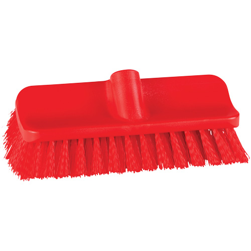 Brosse &agrave; angle double ColorCore pour surfaces hautes et basses, Soies Ferme, Longueur de 10", Rouge Oxymax Inc