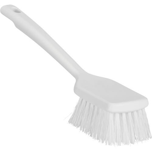 ColorCore Short Handle Brush, Stiff Bristles, 12" Long, White Oxymax Inc