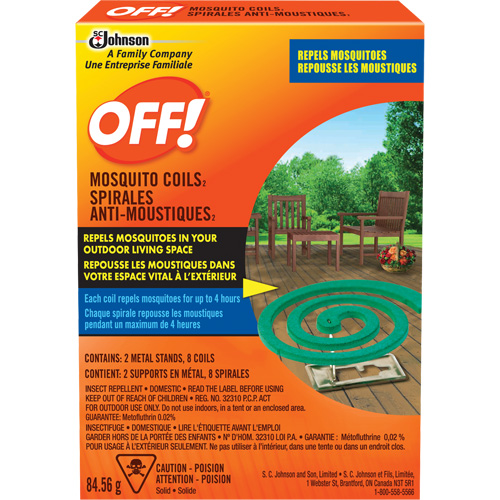 Spirales antimoustiques Off!, Sans DEET, Spirale,  Oxymax Inc