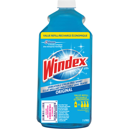Windex&reg; Glass Cleaner Refill, 2 L, Bottle Oxymax Inc