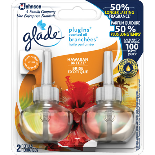 Glade&reg; PlugIns&reg; Scented Oil Refills, Hawaiian Breeze&reg;, Cartridge Oxymax Inc
