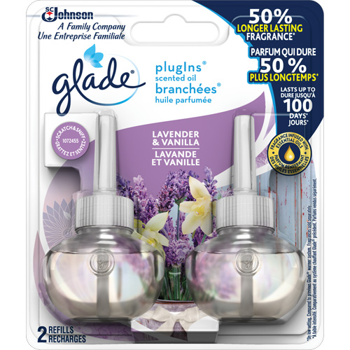 Recharge Glade Branch&eacute;es huile parfum&eacute;e, Lavande & vanille, Cartouche Oxymax Inc