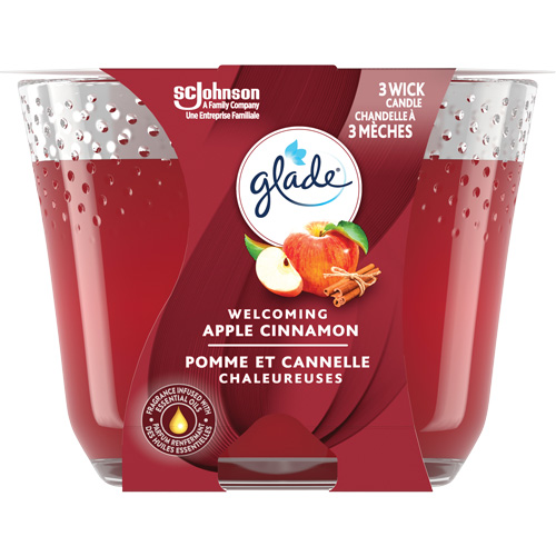 Glade&reg; 3-Wick Candle, Apple Cinnamon Oxymax Inc
