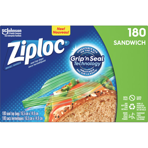 Sacs &agrave; sandwichs Ziploc Oxymax Inc
