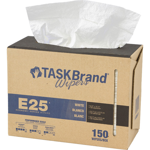 Essuie-tout &eacute;conomique &agrave; renfort tiss&eacute; TaskBrand E25, Tout usage, 16-3/4" lo x 9-3/4" la Oxymax Inc