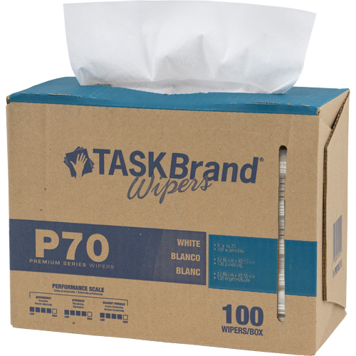 TaskBrand&reg; P70 Premium Series Wipers, Heavy-Duty, 16-3/4" L x 8-1/4" W Oxymax Inc