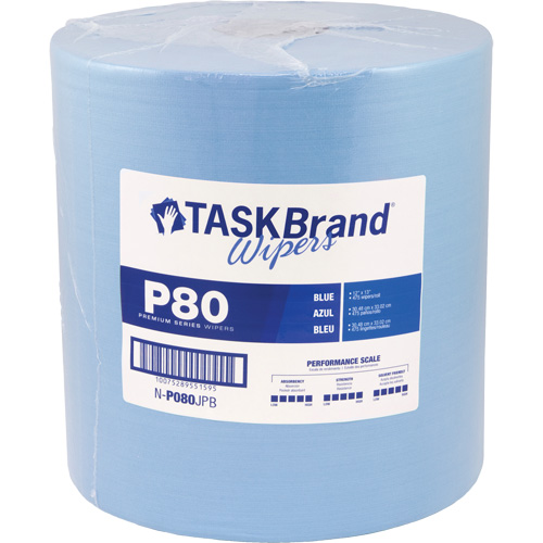 Chiffons de premi&egrave;re qualit&eacute; P80 TaskBrand, Robuste, 13" lo x 12" la Oxymax Inc