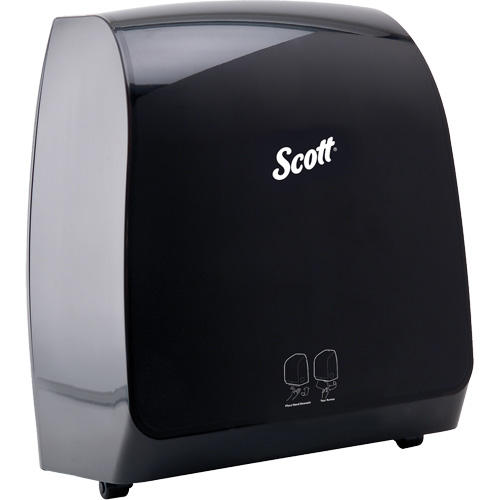 Distributeur de serviettes en rouleaux durs Scott Pro, &eacute;lectronique/Sans contact, 12,66" la x 9,18" p x 16,44" h Oxymax Inc