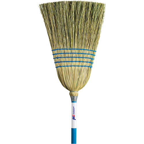 Light-Duty Indoor/Outdoor Corn Broom, 5-String, Wood Handle Oxymax Inc