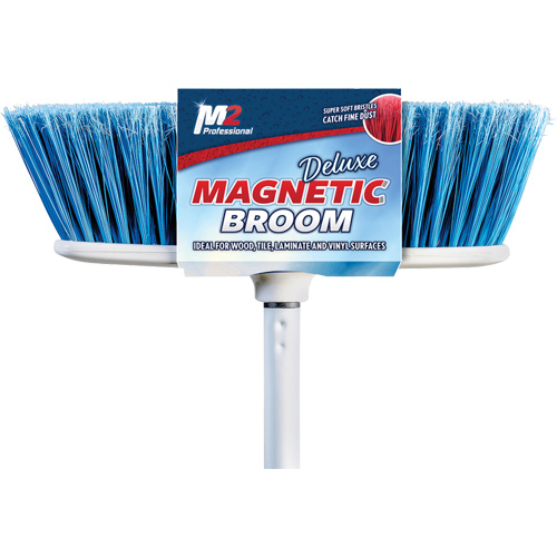 Flat Magnetic Indoor Broom with Handle, 48" Long Oxymax Inc