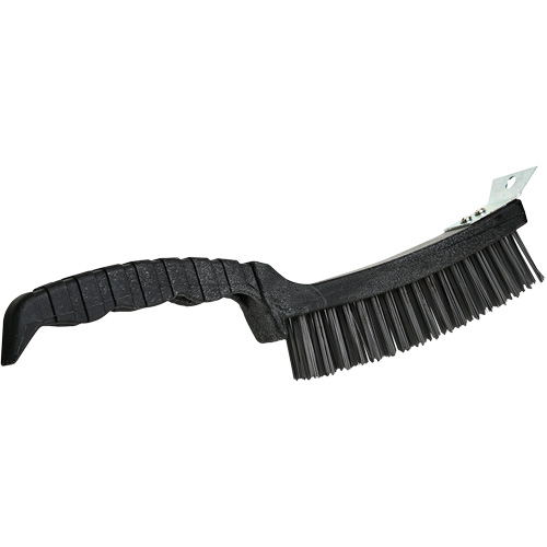 Scratch Brush, Steel, 4 x 17 Wire Rows, 12" Long Oxymax Inc