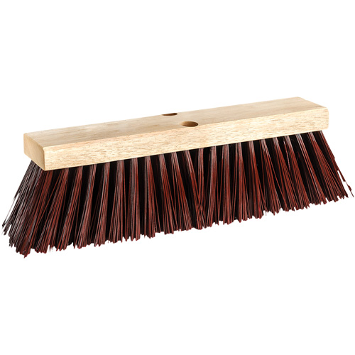 Street Push Broom, 14", X-Coarse, Polypropylene Bristles Oxymax Inc