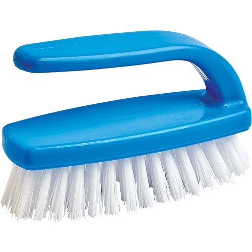 Nail Cleaning Brush, 4" L, Synthetic Bristles, Blue/White Oxymax Inc