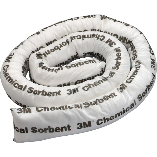 Mini-barri&egrave;re de pollution absorbante pour produits chimiques, Mati&egrave;res dangereuses, 8' lo x 3" la, Absorption 15,5 gal Oxymax Inc