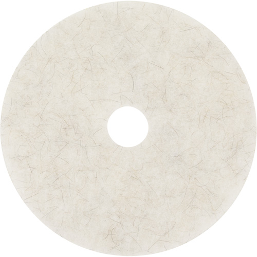 Natural Blend Pad, 17", Burnishing, White Oxymax Inc