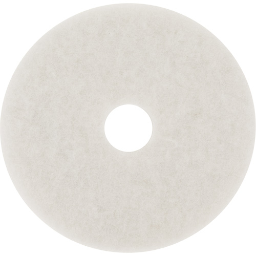 Tampon pour planchers, 10", Lustrage/Nettoyage/Polissage, Blanc Oxymax Inc