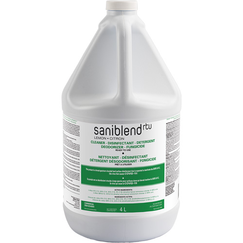 SaniBlend Ready-To-Use Disinfectant & Sanitizer, 4 L, Jug Oxymax Inc